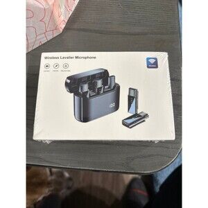 2 pack wireless lavalier microphone